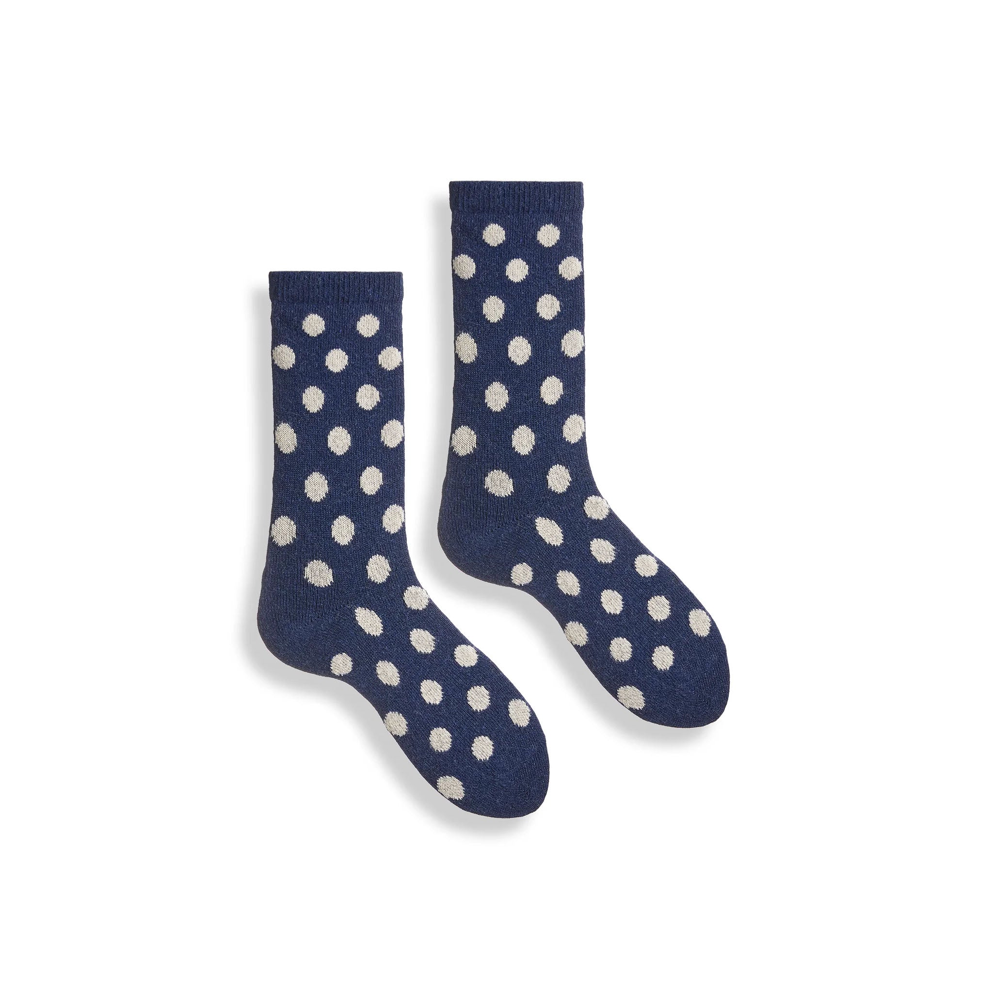 Men’s Dot Wool Cashmere Crew Socks
