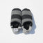 image of merippa slippers Flannel stripes and Fur design 