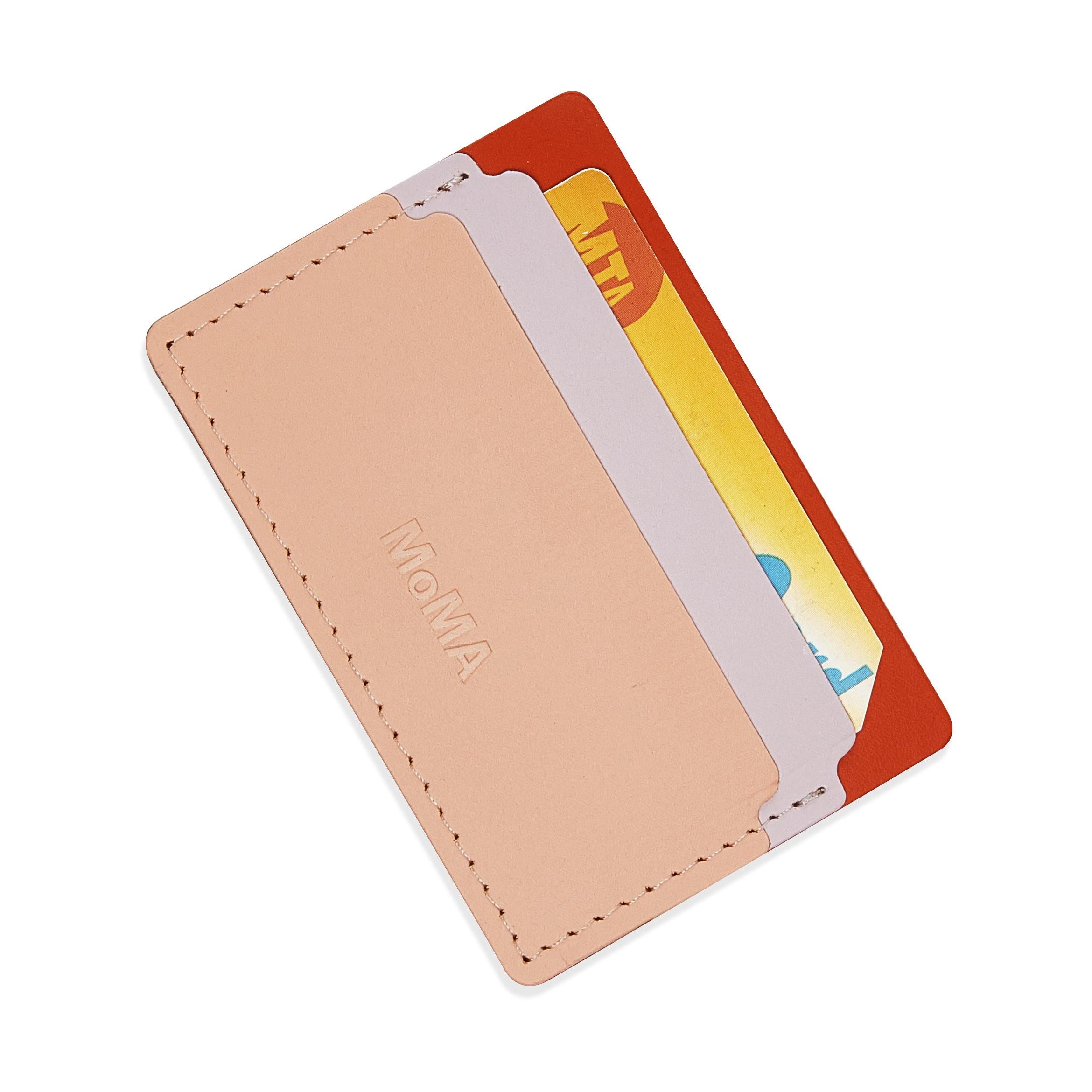 MoMA recycled card holder in color pink