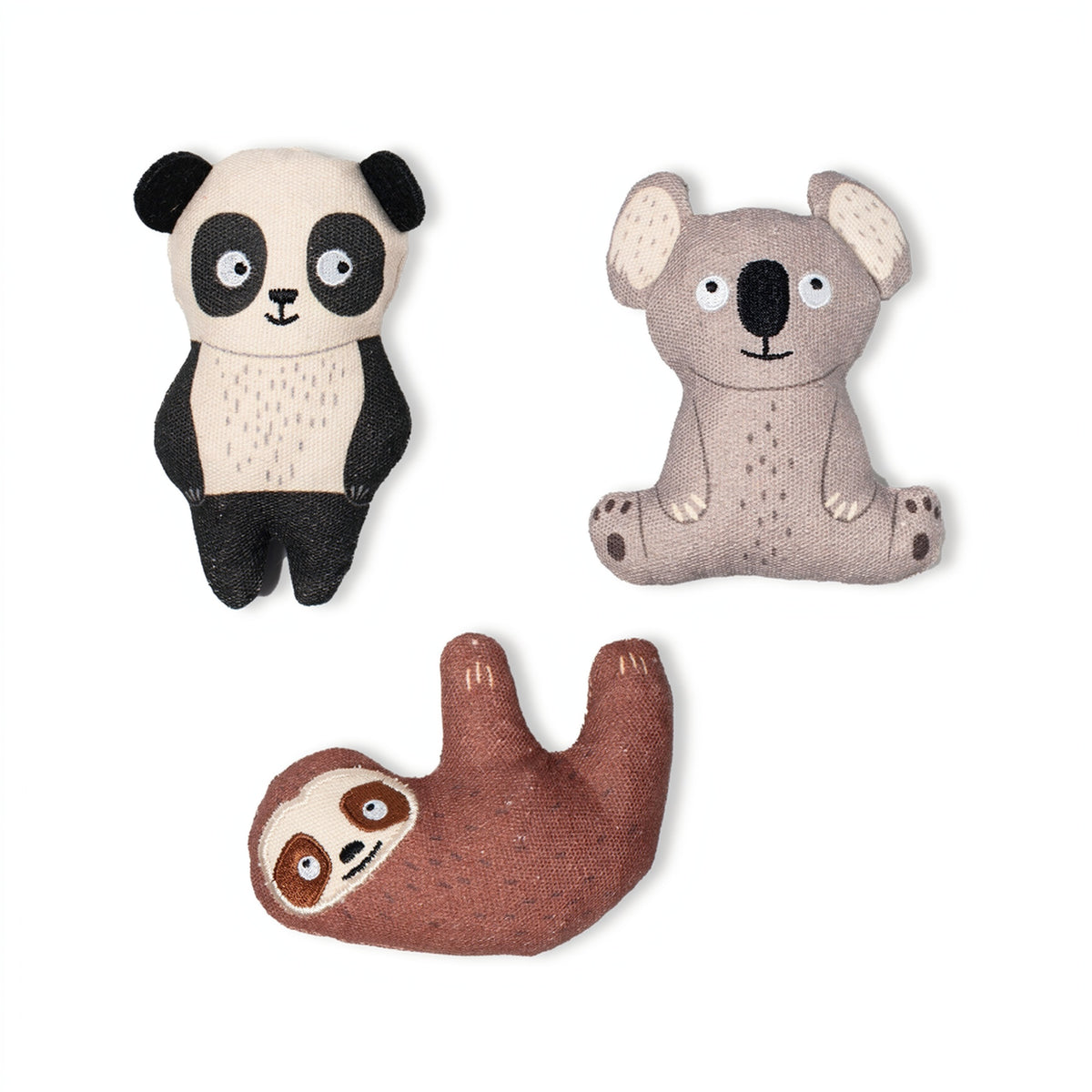 Cuddle Buddies Earth-Friendly Dog Toy Set – 3 Piece