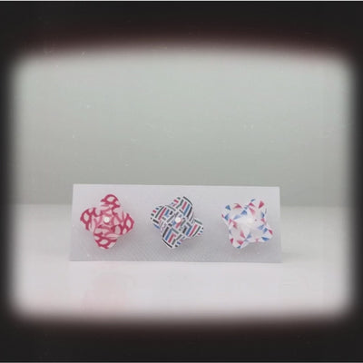 An aesthetic video demonstrating a set of 3x WA2 Magnetic Pinwheel in motion
