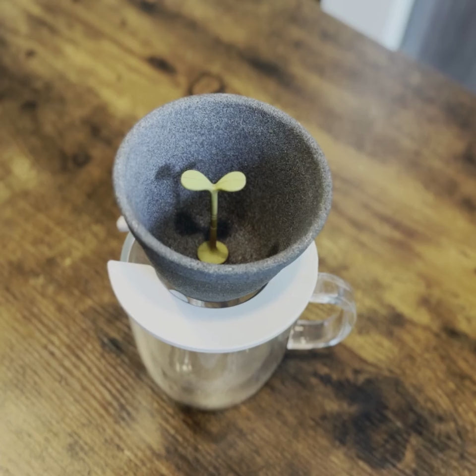 A video demonstrating how the Kinome coffee filter works