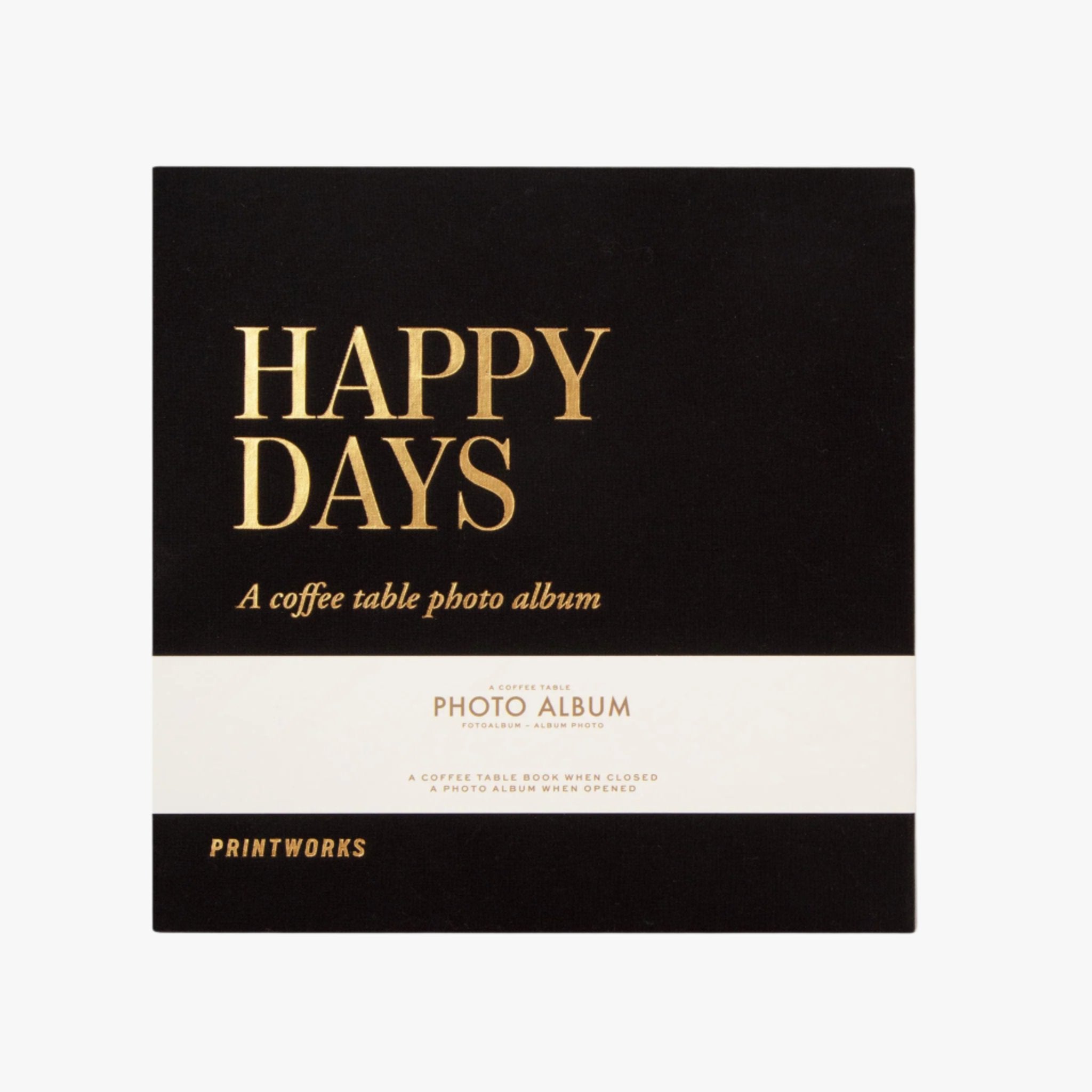 image of printworks photo album happy days blackdesign