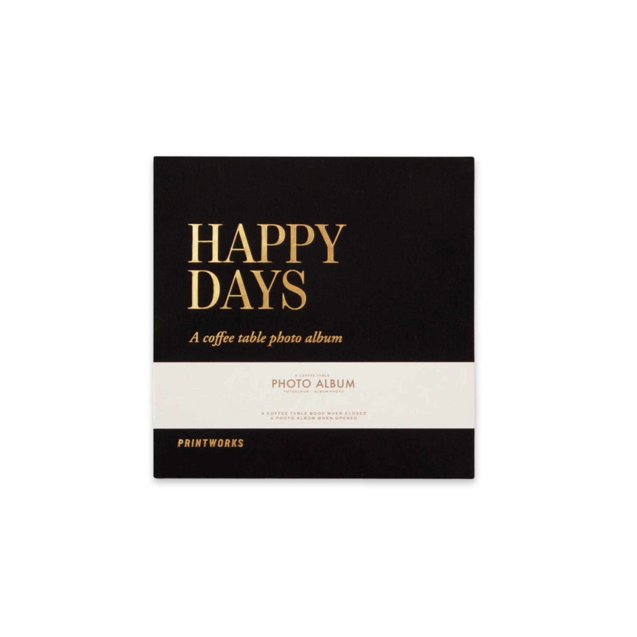 image of printworks photo album happy days black design