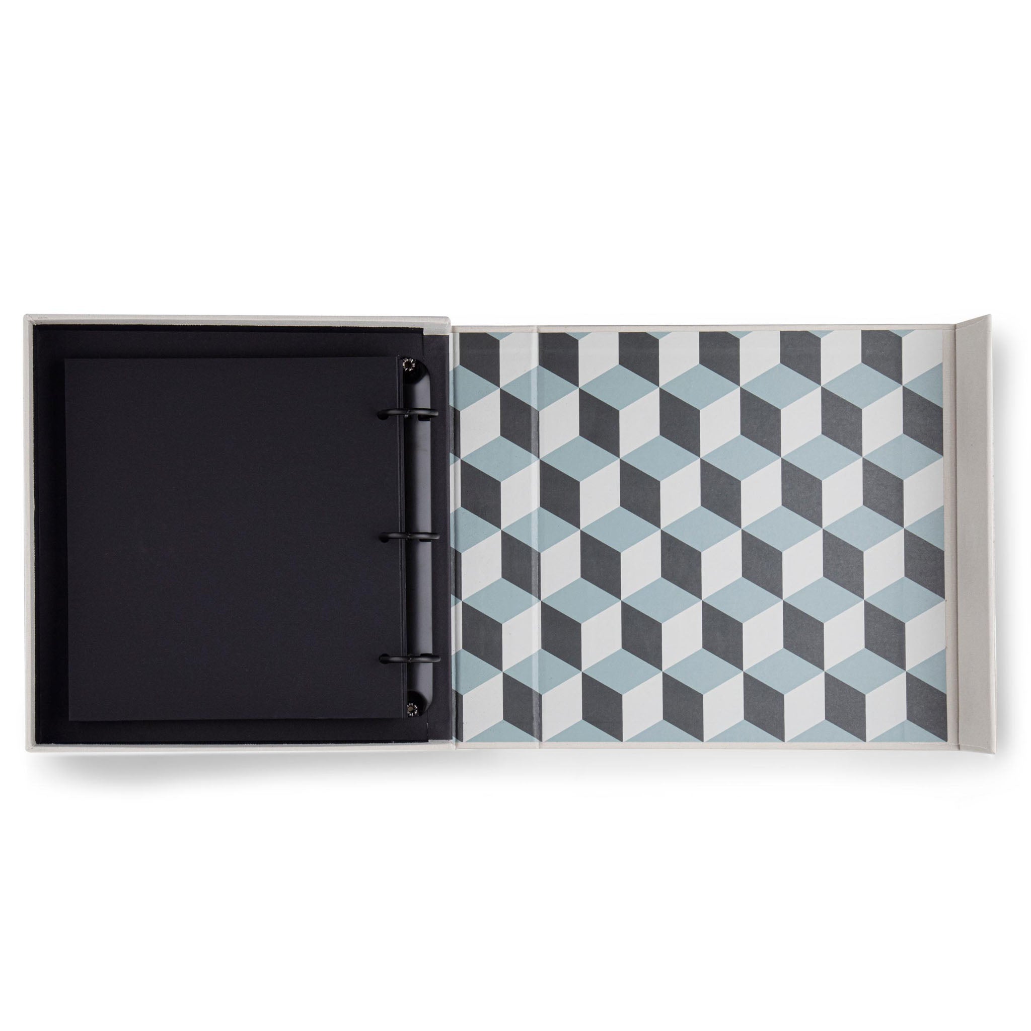 image of open printworks photo album happy days grey design