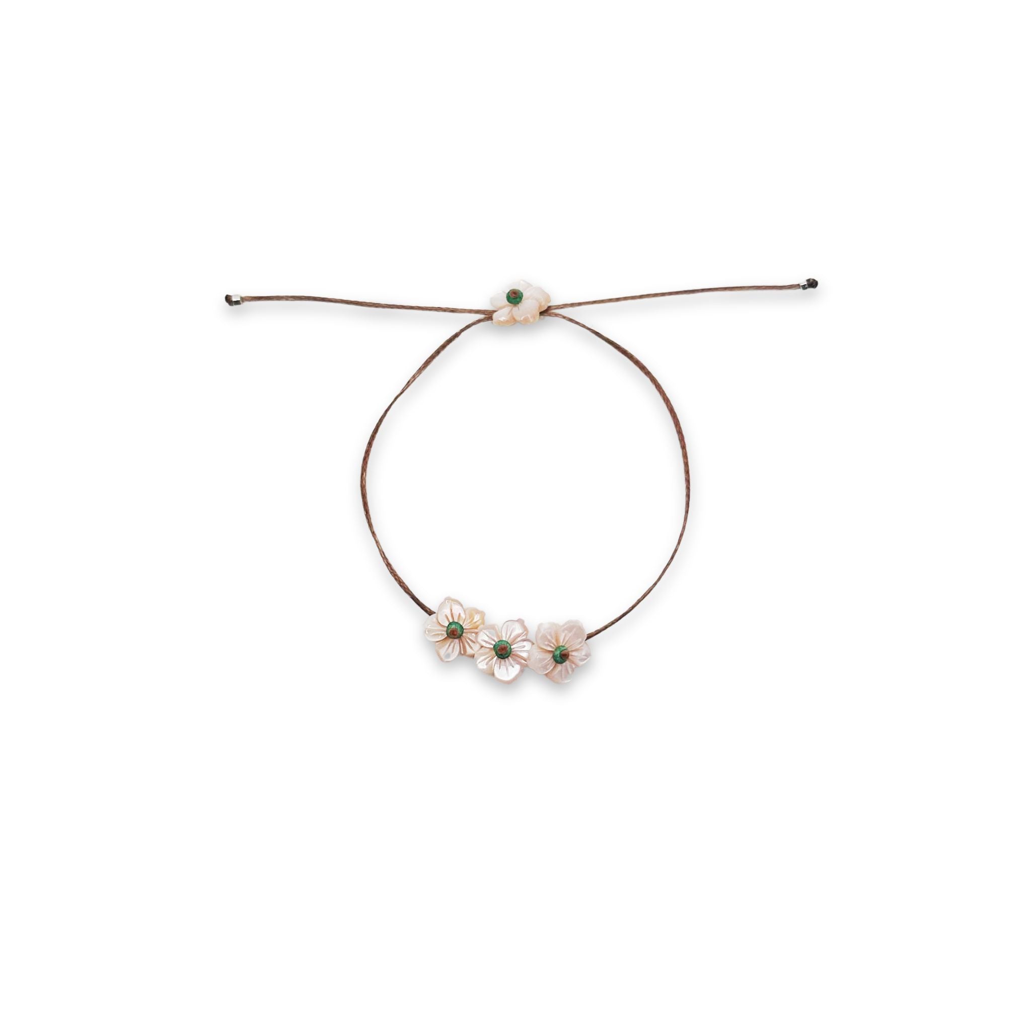 image of river song bracelet pink garland design