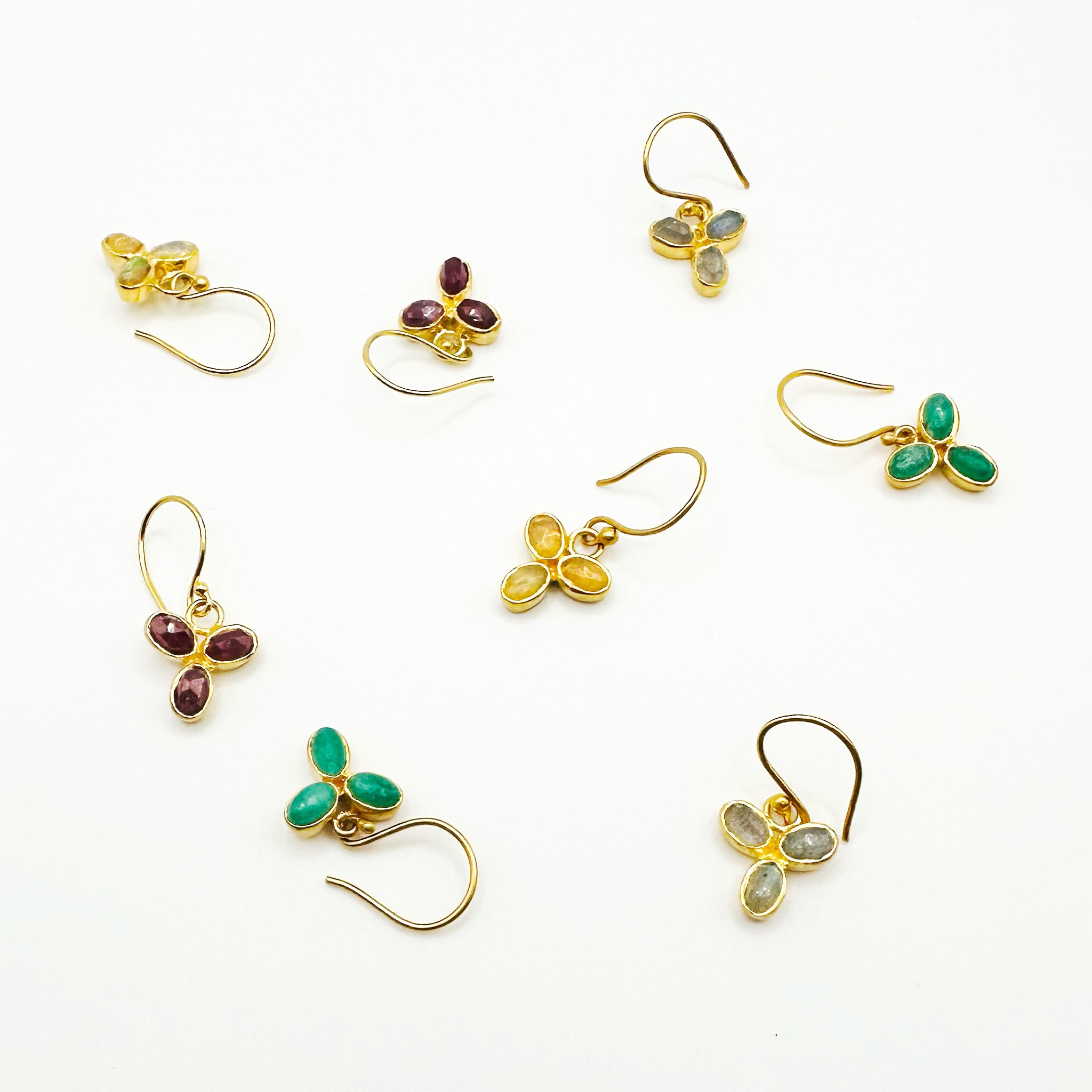 image of multiple river song earrings  florets 