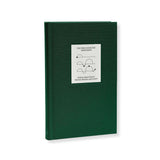 Full angled view of The Field Guide for Depression by Therapy Notebooks, featuring a linen hardcover with a minimalist stitched patch.