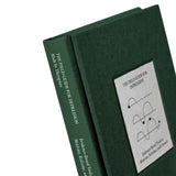Close-up of The Field Guide for Depression by Therapy Notebooks, featuring a linen hardcover with a minimalist stitched patch and embossed spine text.