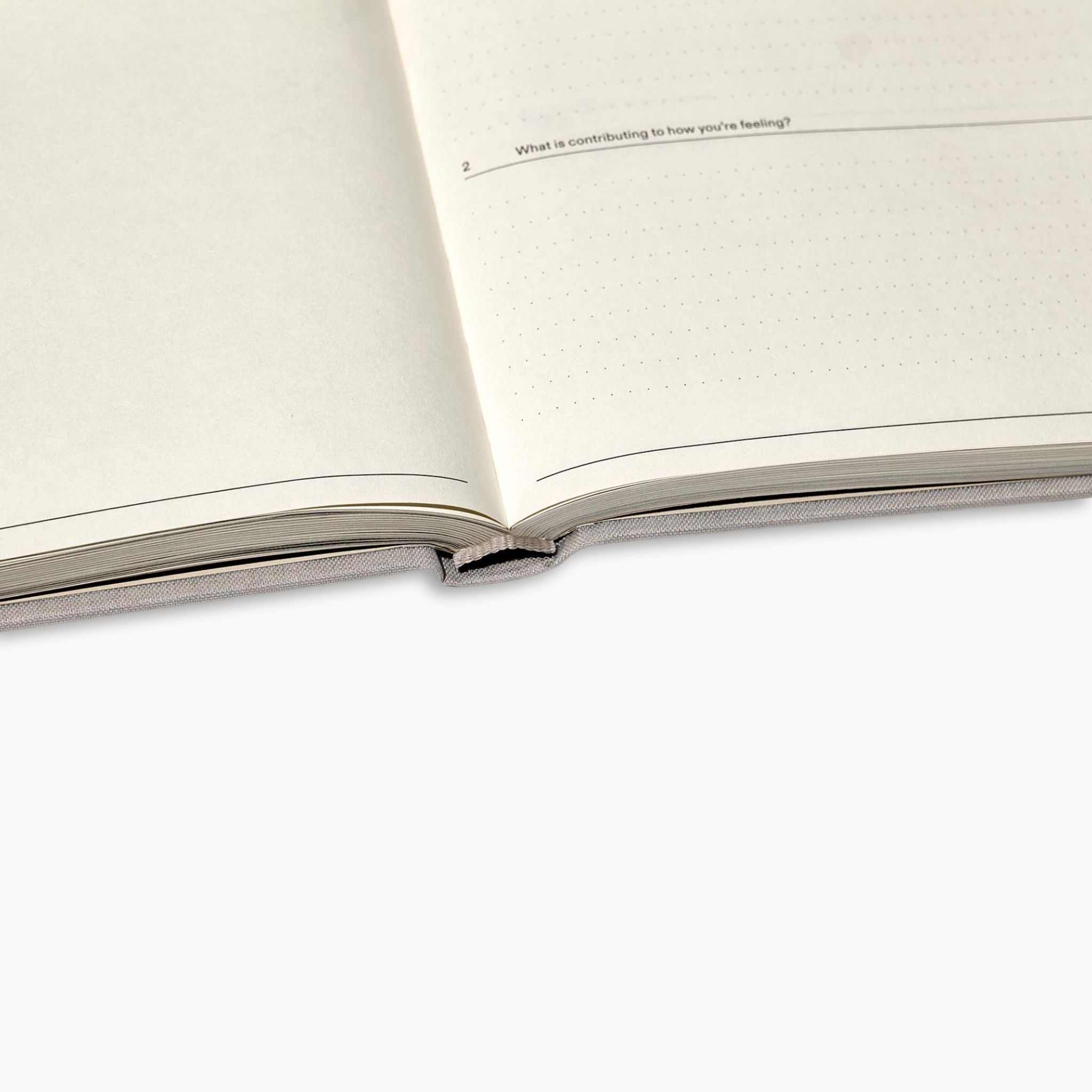 Close up of The Therapy Journal by Therapy Notebooks showing the paper quality