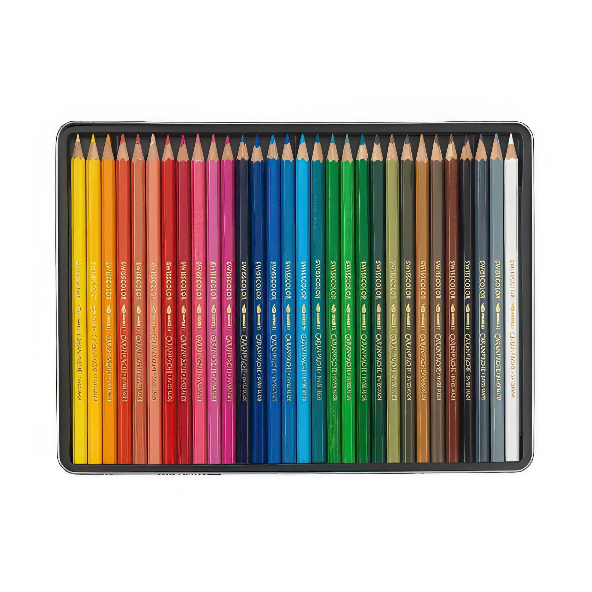 Caran d’Ache Swisscolor Water-Soluble Pencils – Set of 30