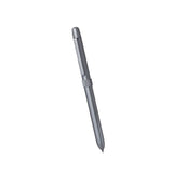 Silver pen on a white background