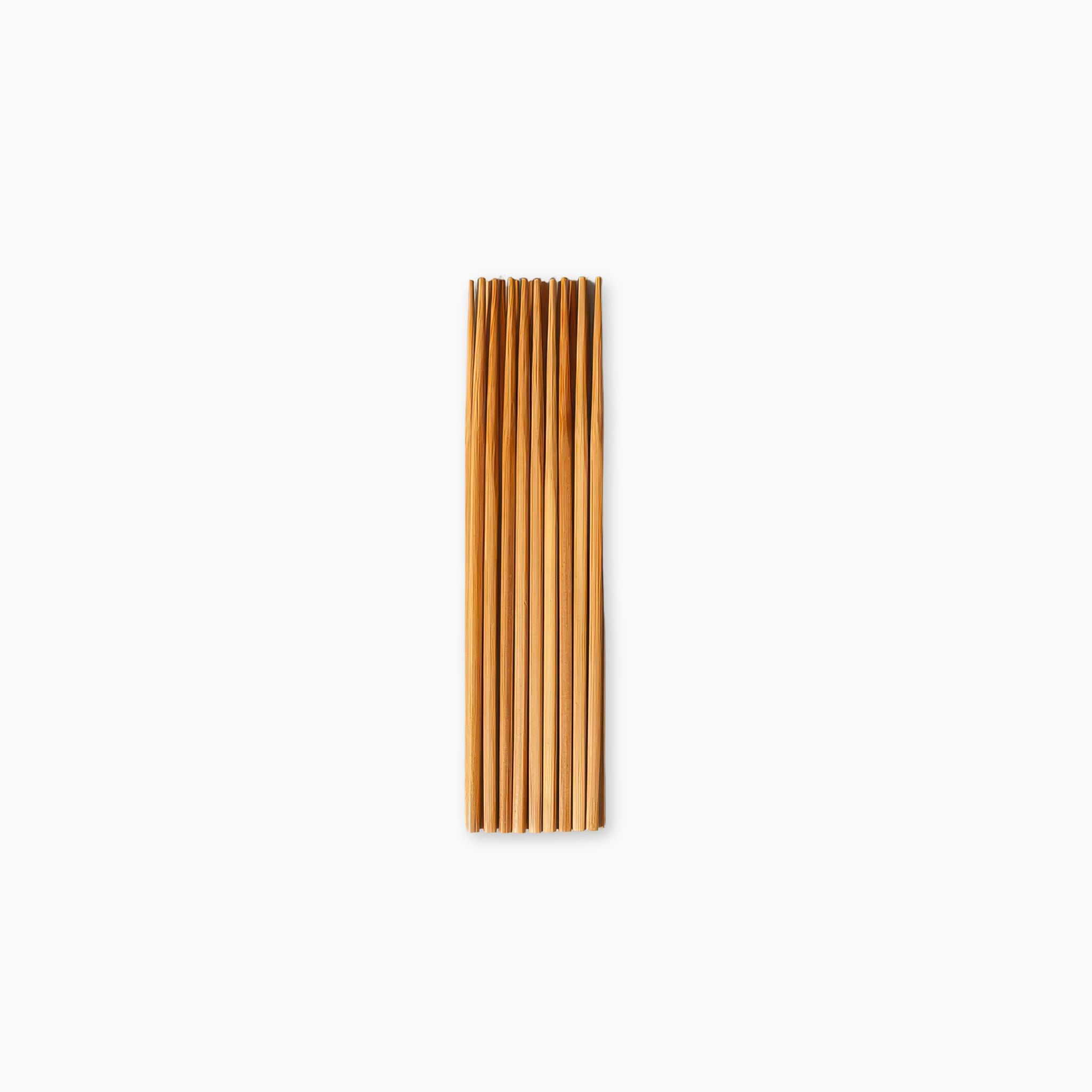 Image of Morihata's sus round bamboo chopstick set on a white background