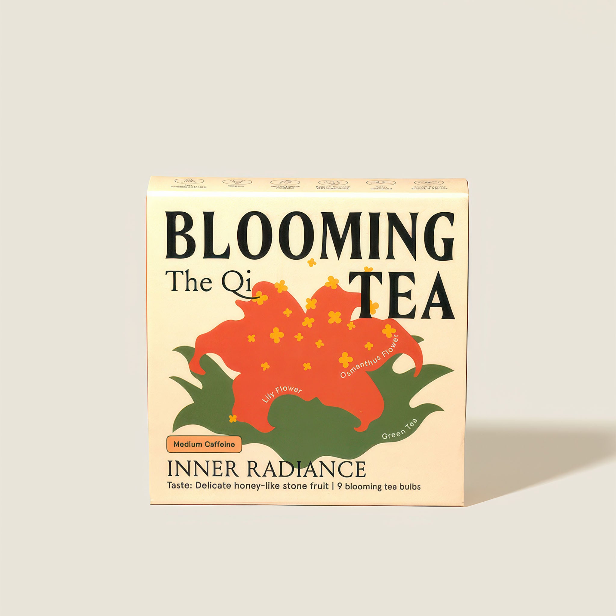 image of box of the qi inner radiance blooming tea