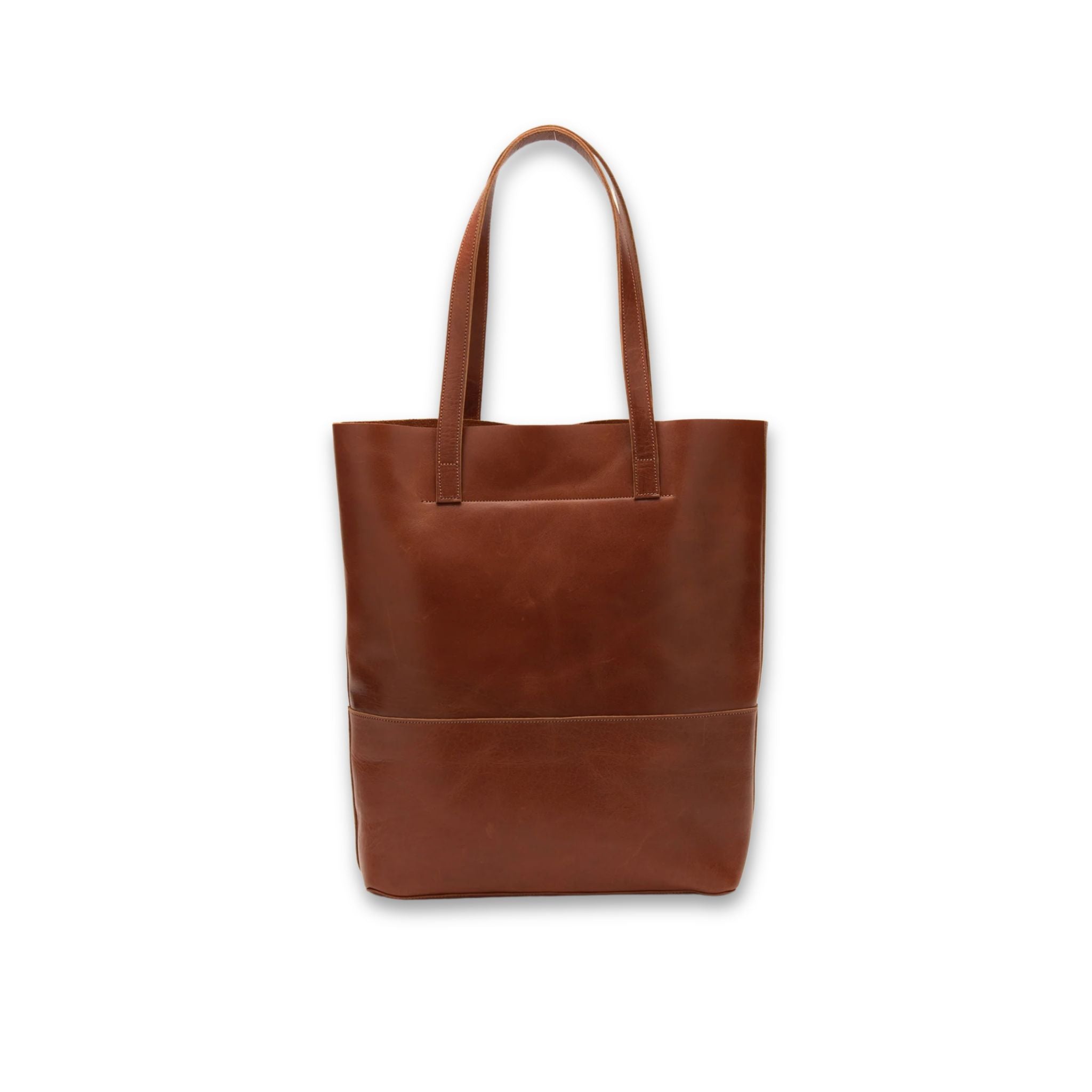 Full back view of the Cabildo Tote in tobacco from Nimes